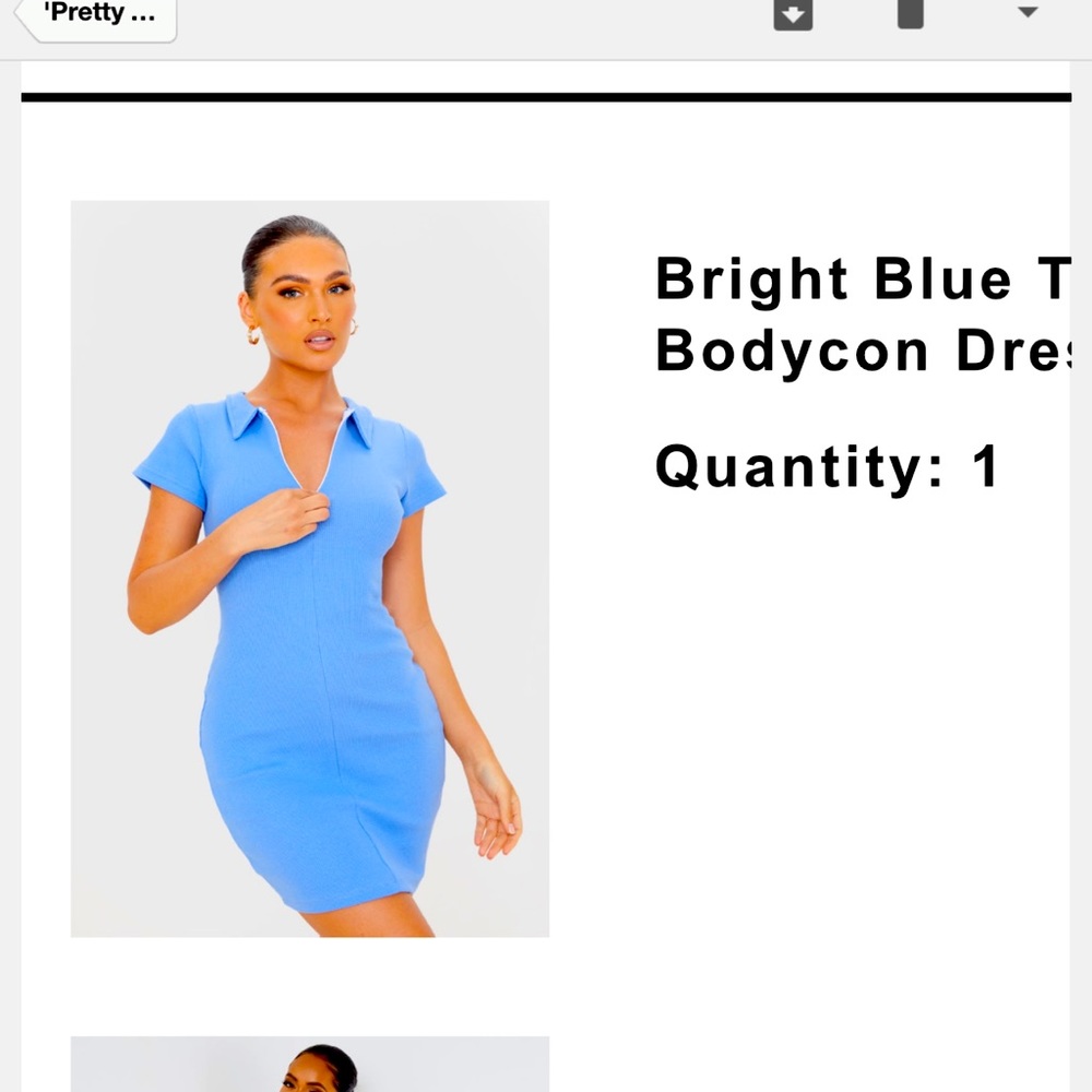 Pretty little thing new blue dress! Size 10/M